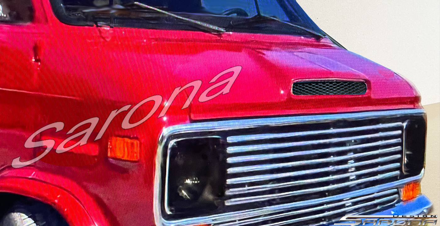 Custom Chevy G10/G20/G30 Van  All Styles Hood Scoop (1978 - 1995) - $290.00 (Part #CH-017-HS)